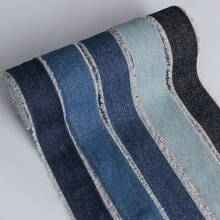 Denim Fabric Frayed Ribbon Suitable For Gift Packaging
