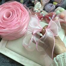 1 Roll X 9 Meters With Edging Gauze Ribbon Roll, Suitable For Flower Arrangement, Bow Gift Packaging, Wedding, Party And Holiday Decoration, More Suitable For Christmas, Birthday Gift Packaging Ribbon Home Decor Christmas Decorations Room Decor