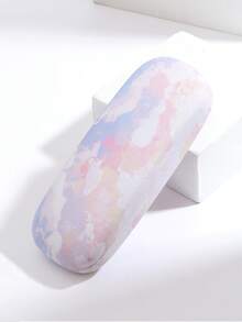 1. 时尚水彩风格眼镜盒，小巧清新便携，旅行时尚眼镜收纳盒，老花镜盒，硬壳抗压，也可存放硬币、珠宝、耳机等物品，眼镜盒，返校礼物送给朋友 - 彩色 - 查看 8