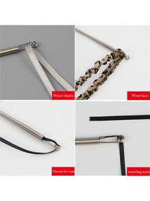 1 件弹簧式柔性拉绳更换工具 | 2 合 1 松紧带插入器，适用于裤子、连帽衫和裙子 | 家庭必需品套件，带腰带束带，无缝 DIY 助手 | 送给女性的圣诞礼物（钢弹簧，可弯曲导向头）