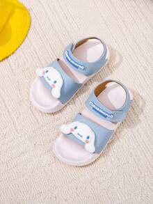 SANRIO &  &  卡通凉鞋，卡通鞋，儿童厚底休闲凉鞋，新款设计，运动沙滩风格，平底，可爱，透气防滑厚底拖鞋，适合室内家居浴室 - 藍色 - 查看 3