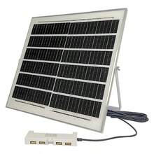 15W Solar Panel With 4 USB Charging Ports, Suitable For Charging Various USB Devices, Simultaneous Charging For 4 USB Ports, Output 1600-1800mA Per Hour, 5M Cable Included