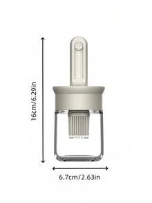 1 Piece Of Mogen Brush Oil Bottle - Leak-Proof And Drip-Proof Design, Easy To Clean, Retractable Direct-Touch Low Bottle, High Temperature Resistant, Suitable For Oil Bottles, Seasoning Bottles, Salad Seasoning, Suitable For Cooking, Barbecue, Grilling, Bread, Omelette, Baking Accessories, Suitable For Home, Kitchen, Outdoor Picnic, Camping, Travel And Restaurant Use, Kitchen Oil Dispenser