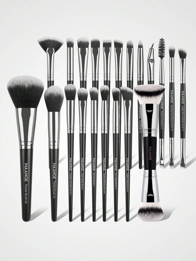 20pcs/21pcs Professional Makeup Brush Set,Makeup Tools With Soft Brush Hair For Easy Carrying,Foundation Brush,Eye Shadow Brush,Eyebrow Brush,Concealer Brush,Contour Brush,Brush Set For Travel,Brush Set,Makeup Brush Kit,Make Up Brush Set,Make Up Set Complete,Makeup Brush Set,Complete Makeup Kit,Brush Kit,Brushes Makeup Set,Makeup Gift Set,Set,Giveaways,Professional Makeup Brushes,Complete Makeup Set