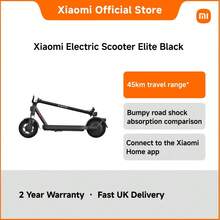 Xiaomi Electric Scooter Elite Black – 45KM Range, 400W Rated Power, 10" Tubeless Tires, Dual Suspension, Foldable Urban Commuter For Adults & Campus Use, IPX5 Waterproof, 25km/H Top Speed - Black - View 1