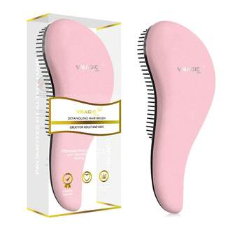 VMAGIC care 顺发梳 - 轻松解开打结的头发 - 男女皆宜的最佳梳子/发刷 - 干湿发均适用