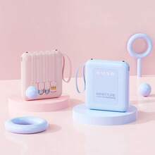 1个10000mAh移动电源，内置4根充电线，配有挂绳，兼容/安卓手机，初始阶段可能出现幻觉充电现象，但两次充电循环后将显示正常充电状态，是送给男士和女士的完美礼物。 - 彩色 - 查看 11