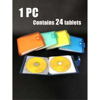 Túi đựng CD di động với 24 đĩa, ngăn đựng CD/DVD, hộp đựng phương tiện, túi đựng đĩa Blu-ray, album ảnh và hộp đựng. Có sẵn bốn màu. Túi đựng này bao gồm ngăn đựng CD, túi đựng CD trên ô tô, hộp bảo vệ, túi đựng, hộp đựng DVD bằng nhựa cứng dung tích lớn và hộp đựng CD/hộp đựng di động có khóa kéo, thích hợp sử dụng trên ô tô, tại nhà hoặc khi di chuyển. Một vật dụng không thể thiếu cho mùa tựu trường.