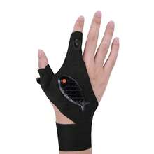 Multipurpose Rechargeable LED Flashlight Glove - Black - View 4