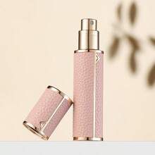 1pc 5ml Refillable Leather Perfume Travel Spray Bottle, Portable Fragrance Atomizer Ideal For Travel, Office, Home Decor, Weddings, Parties, Birthdays, Gifts For Him/Her, Holidays