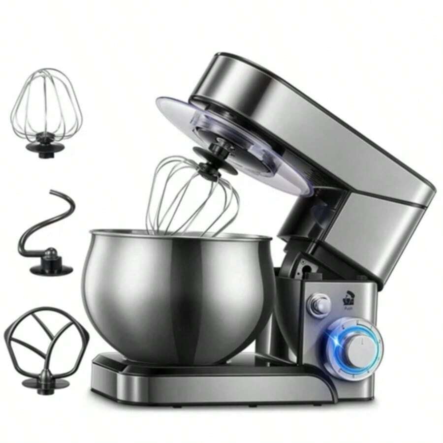 Fohere Stand Mixer, 5.8 QT Stainless Steel Mixer With Dough Hook, 6+P Speeds Tilt-Head Kitchen Dough Mixers For Cake, Electric Home Cooking Kitchen Mixer - Xem 1