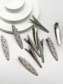 10 pièces Pinces à cheveux décontractées à pois, pinces à griffes, pinces à cheveux, barrettes, accessoires pour cheveux