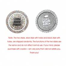 Easypie Selection 1 件水钻汽车启动按钮盖 - 闪亮发动机开关保护器，适用于大多数车辆的通用防滑装饰 - 均碼 - 查看 11