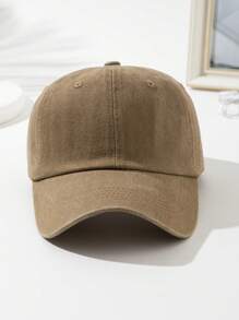 1 件或 2 件男女通用纯色复古做旧风格棒球帽、太阳帽、爸爸帽、卡车司机帽，适合日常外出、徒步旅行、度假 - 彩色 - 查看 5