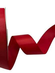 Popotillo o falla 4 cm ancho x 45 metros largo listón decorativo manualidades fiesta decoración resistente varias aplicaciones colorido - Rojo - Ver 4