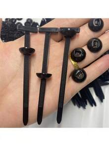 30 abraçadeiras de nylon autotravantes duráveis com fivelas de plástico pretas - fechos de alta resistência resistentes a UV, adequados para reparo de automóveis, organização multiuso doméstica e externa