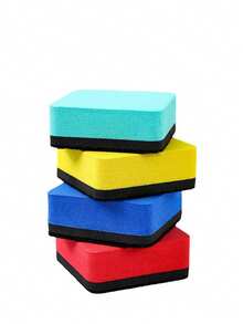 4pcs Random Color Magnetic Whiteboard Erasers, For Cleaning Magnetic Soft Whiteboards, Glass Whiteboards And Dry Erase Boards - Multicolor - View 8
