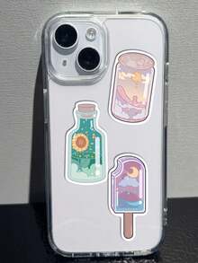 SCXXBSW 50 buah Stiker Grafiti Kartun untuk Botol, Gelas Air, Buku Catatan, Koper, dan Lainnya - MultiWarna - View 10