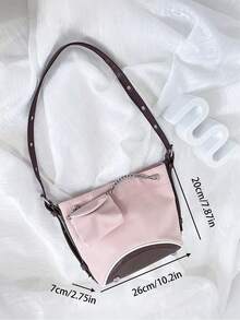 Dedoo 2025 New Pink High - End Bucket Bag, Under - Arm Bag For Women, Bags With A Laid - Back Feel, Dopamine - Style Small Cross - Body Bags - Pink - View 10