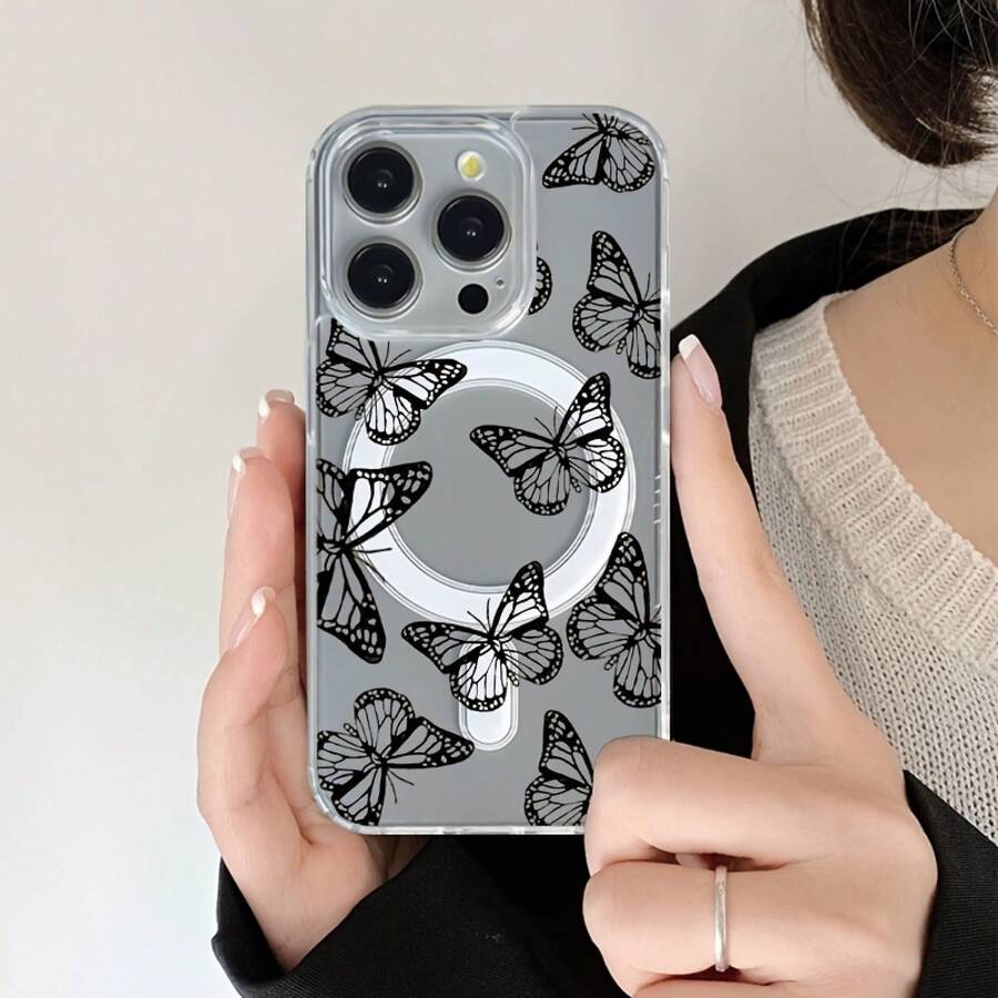 Teléfono: Este es un nuevo teléfono magnético de acrílico transparente compatible con phone 16 Pro, 15/14 Plus y 13/12/11 Pro. Cuenta con un diseño clásico transparente y resistente a los golpes, ideal tanto para hombres como para mujeres. - Colores mixtos 1 - Ver 1