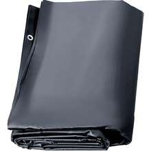 Cubierta protectora para piscina, cubierta para piscina enterrada 11.5x19.6 pies, cubierta de PVC para piscina - Antracita - Ver 8
