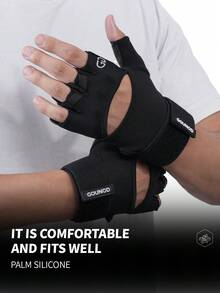 GOUNOD 健身护掌，男女适用，轻质健身手套，适合举重、骑自行车、锻炼、训练、引体向上和划船。