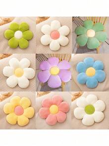 Christmas Decoration 1pc 6-Petal Flower Shaped Cushion/Plush Throw Pillow, 40cm/15.74inch, 9 Colors, Suitable For Halloween, Thanksgiving, Christmas, Mother's Day, New Year, Valentine's Day, Easter, Bedroom, Living Room, Vehicle, Outdoor Holiday Decor