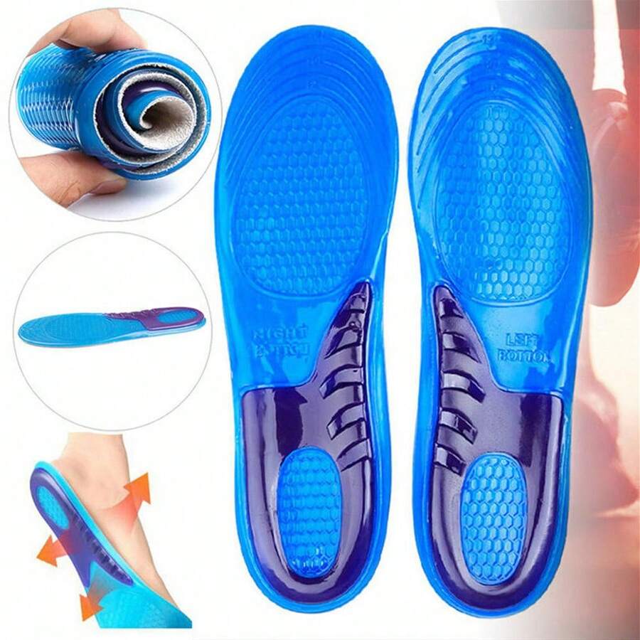 Silicone Gel Anti-Impact Insole - All-Day Foot Comfort - Blue - View 1