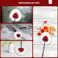 3 Pack Mop Heads Replacement For O-Ceda Easy Wrin Spin Mop, Microfiber Spin Mop Refills, Easy Cleaning Mop Head Replacement (1-Tank Mop White) - trắng - Xem 7