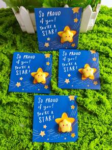 10pcs Charming Resin Star Pocket Hug Cards Will Inspire You To Face Life's Challenges With A Positive Attitude. These Thoughtful Lucky Charms Are Perfect For Family, Friends, Beloved Mothers, And Women. They're Also Perfect As Party Favors, Adult Party Favors, Wedding Gifts For Guests, Christmas Gifts