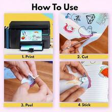 50 Stücke holografisches Aufkleberpapier - Regenbogeneffekt von Pink bis Lila, wasserfest, schnelltrocknend, selbstklebend, geeignet für Laser-/Tintenstrahldrucker, Scrapbooking, Visitenkarten - kompatibel mit Silhouette Schneidemaschine und Schneidematte, holografische Aufkleber, Scrapbooking Material, leuchtender Effekt, selbstklebende Rückseite, bedruckbare Aufkleber, kreative Profis, Regenbogeneffekt, strapazierfähiges Material, Bastler, Halloween