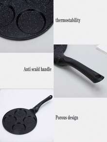 4孔笑脸卡通煎饼锅，不粘平底煎锅，多功能早餐煎锅 - 多色A - 查看 6