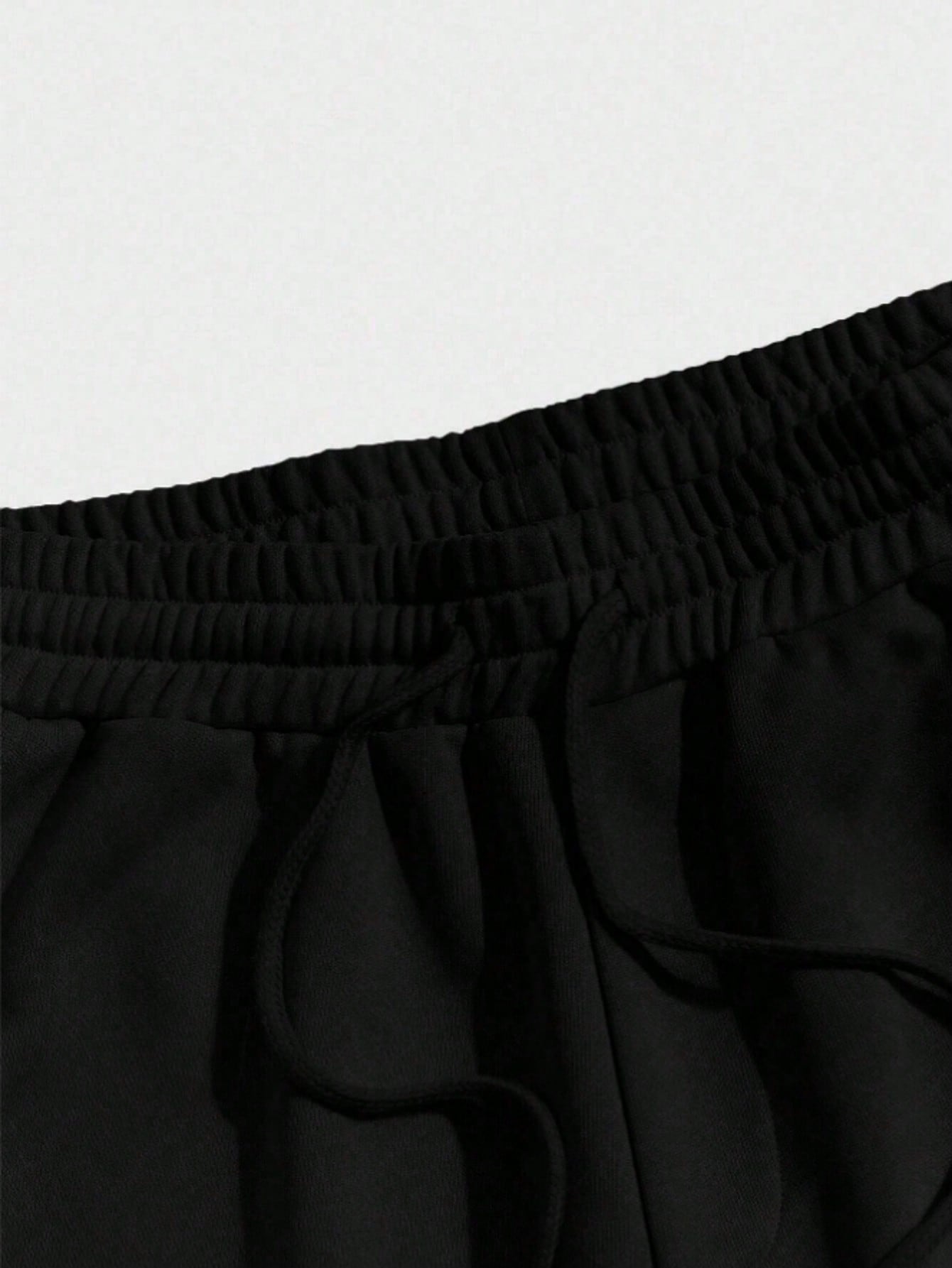 مجموعة قميص كاجوال بأكمام قصيرة وبنطال طويل بسحاب...