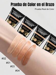 Saniye Base de Maquillaje 4 en 1 (BB Cream + Base) 18H de Duración Crea un Base Ligero y un Acabado Impecable, Natural, Unificado y Mate, 4 Tonos para Piel Latina Cobertura Perfecta + Hidratación SPF45+ Resistente al Calor Mexicano y Apuera del Agua - 04 - Ver 6