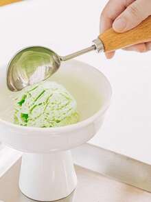 1 pieza Cuchara recta para helado, Cuchara para fruta/sandía, Herramienta para bolas de helado