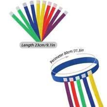 Pas do chwytania dla dzieci, rekwizyty do zabawy w przeciąganie dla przedszkolaków, interaktywna zabawka z piłką do ćwiczeń integracji sensorycznej w sportach na świeżym powietrzu, kamizelka samoprzylepna, zabawka do gry w piłkę, prezent na Halloween, Boże Narodzenie, przyjęcie świąteczne - Wielokolorowe - Zobacz 3