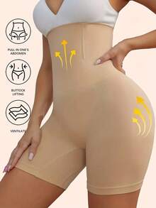 Cinta Bermuda Cós Alto Com Barbatanas Reduz Medidas Modeladora de Cintura Para Vestido Moda Feminina