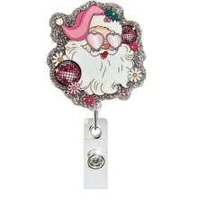 1pc Christmas Fun Badge Scroll, ID Card Name Badge Clip, Christmas Fun Design, Suitable For Doctors, Nurses, Office Workers, Gatherings, Essential Items For Returning To School, Christmas Badges Home Decor Christmas Decorations Room Decor