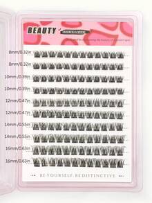 Rikuaild 120 Pcs D Curl DIY Eyelashes - Selected 0.03mm PBT Material Really Fluffy Soft Clusters Lash, Ultra-Light & Wispy Fake Eyelashes Makeup Natural Look Individual Lashes