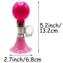 Modern Pink PVC Bicycle Horn With Bell, Durable, Lightweight, Easy To Install, Suitable For Mountain Bikes And Road Bikes, Air Horn, Bicycle Accessories