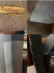 Bộ vá vải 57 inch - Bộ vá tự dính bằng vải lanh và vải vi sợi, thích hợp cho đồ nội thất, ghế sofa, ghế xe hơi, ghế, túi xách, áo khoác, gối - Keo dán chắc chắn, có màu be và xám - Sử dụng được cả trong nhà và ngoài trời. - Nhiều màu - Xem 6