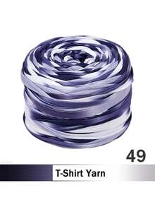 2/1 pieza Hilo de camiseta degradado, grande 300g/unidad - 2cm de ancho, hilo tejido de punto, suave y versátil para manualidades DIY, usado para ganchillo y tejido de bolsos, cojines, muñecas, mantas de almacenamiento, zapatillas, proyectos de ganchillo artesanal, disponible en múltiples colores, hilo multicolor, hilo de poliéster, hilo acrílico, hilo de ganchillo, hilo para manualidades, bolas de hilo vibrante, material de manualidades versátil, accesorios y suministros de tejido
