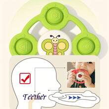 Baby Suction Cup Gyro Toy, Insect Spinning Toy, Insect Cognition Toy, Fingertip Press Ball, Sensory Education Toy, Outdoor Toy With Suction Cup, Puzzle Toy Suitable For Multiple Scenarios