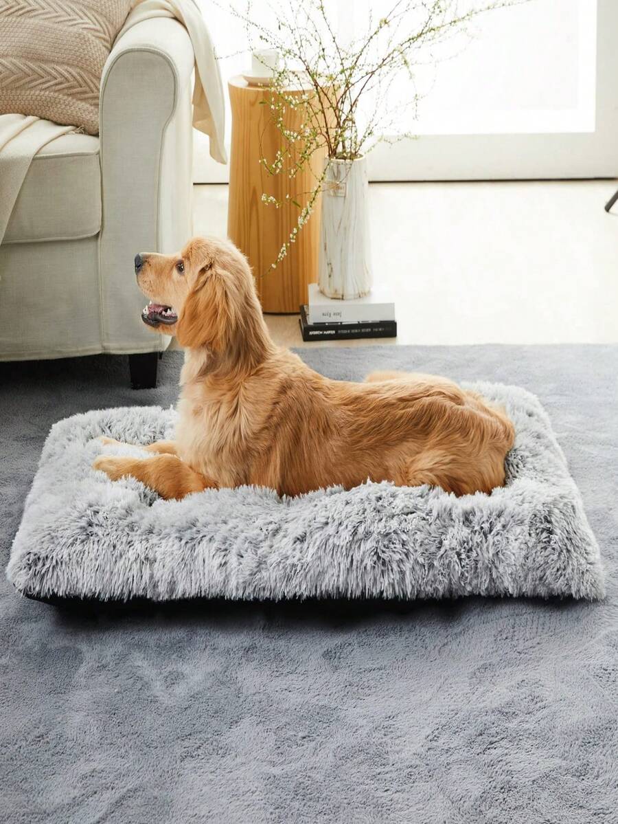 Cama de peluche para gatos, cama para perros, cama para mascotas, alfombra de peluche, cama para perros pequeños/medianos/grandes, suministros para mascotas, adecuada para todas las estaciones, lavable a máquina