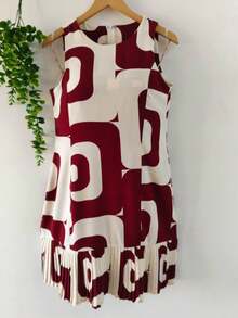 Women's Dress - Rojo y blanco - Ver 1
