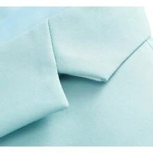 Men's Slim Fit 2-Piece Tuxedo Suit One-Button Jacket & Pants Set For Wedding, Prom, And Formal Events - Aqua - View 3
