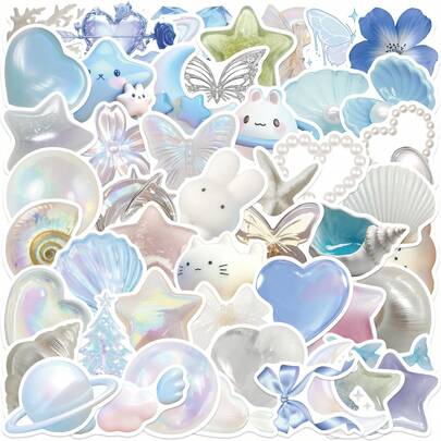 50 buc autocolante Dream Color vinil pentru scrapbooking, jurnalism, laptop, bara de protecție, skateboard, sticle de apă, computer, telefon, desene animate, cască de protecție, autocolante și decalcomanii