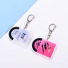 Customized NFC Mini Album CD Keychain, Personalized Music Gift, Retro Style Gift, Split Music Keychain For Music Lovers, Wedding Party Favors