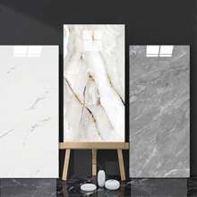10/20/50pcs Marble Effect Self-Adhesive Wall Tiles, Vinyl Foam Wall Stickers, Waterproof And Moisture-Proof, Easy To Clean And Cut, For Bathroom, Living Room, Kitchen, Bedroom Renovation - Multicolor - View 3