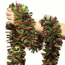5米圣诞金属丝花环带LED灯 - 彩色流苏装饰树灯营造节日氛围，塑料材质，适合各种节日，不含电池 - 5米/16.4英尺-LED - 查看 7